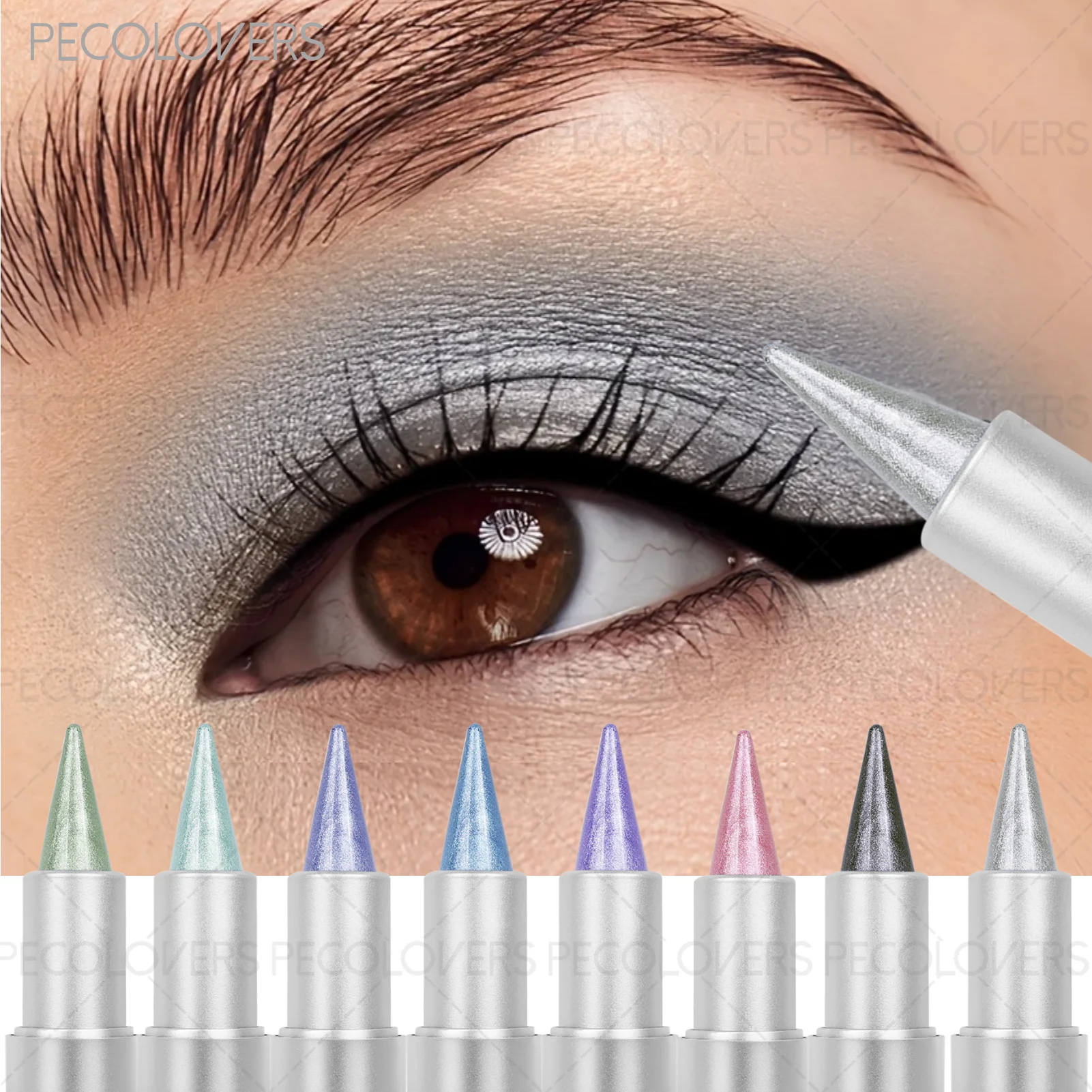 Monochromatic Glitte Shiny Eyeshadow Pen Stick Beautiful Eye-cathing Qme