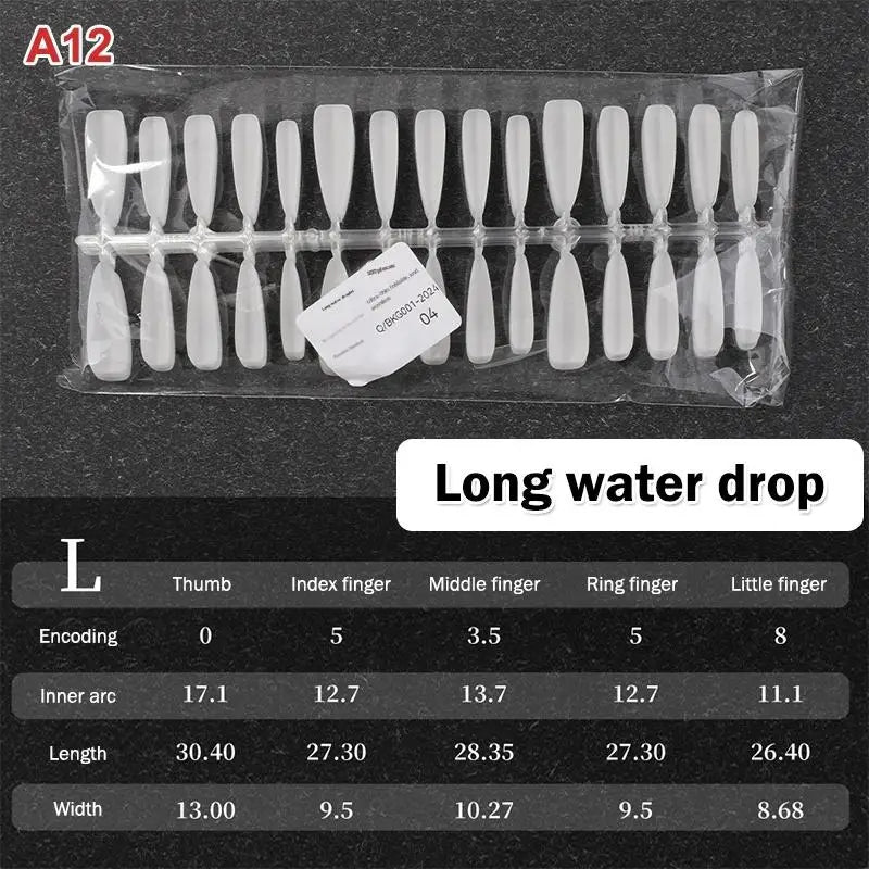 Nail Salon Matte False Tips Box Easy Wear Press Nails Home Manicure Qme A12