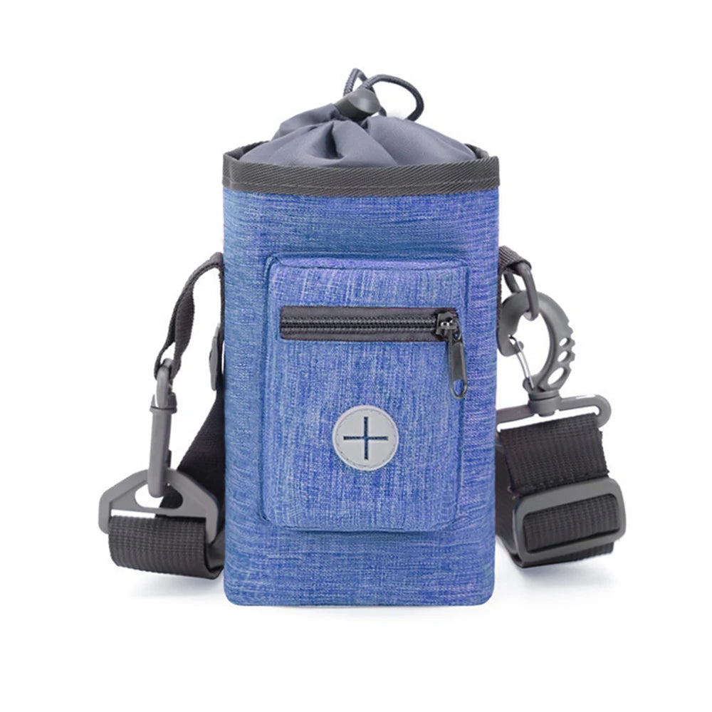 Portable Dog Training Pouch Bag Dog Training Treats Food Pouches, Fanny Pack Treat Holder Dog Treat Bags Toys Or Pet Qme Blue