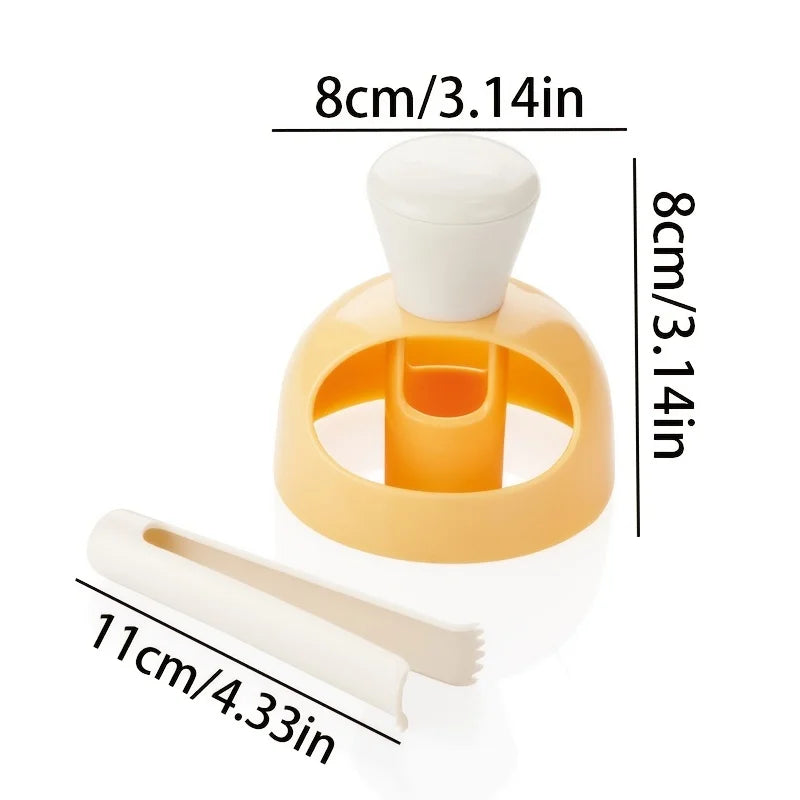 1 Donut Mold Plastic Hollow Bread Baking Utensil Printing Biscuit Qme