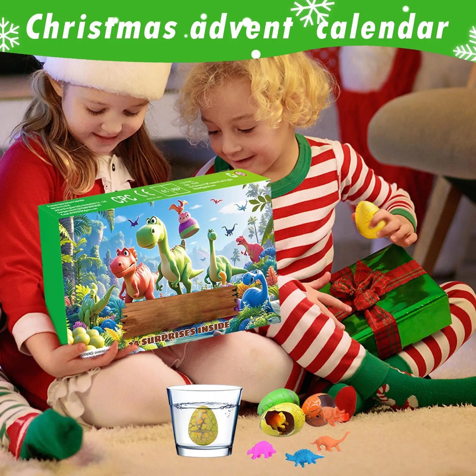 Dinosaur Countdown Calendar 24 Days Vacation Calendars Animal Toys Qme