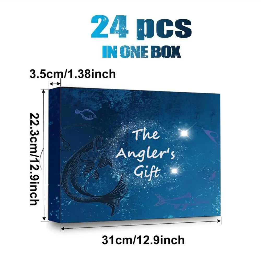 Countdown Calendar Realistic Portable Bait 24 Days Fishing Party Qme A China Mainland 24pcs