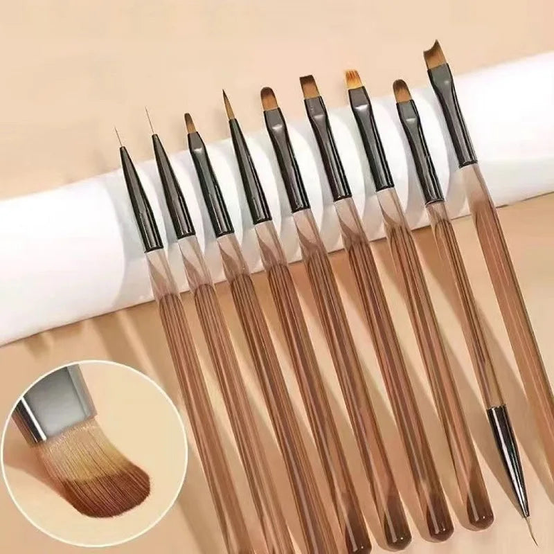 UV Gel Nail Brush Liner DIY Painting Pen Manicure Acrylic Drawing Art Qme