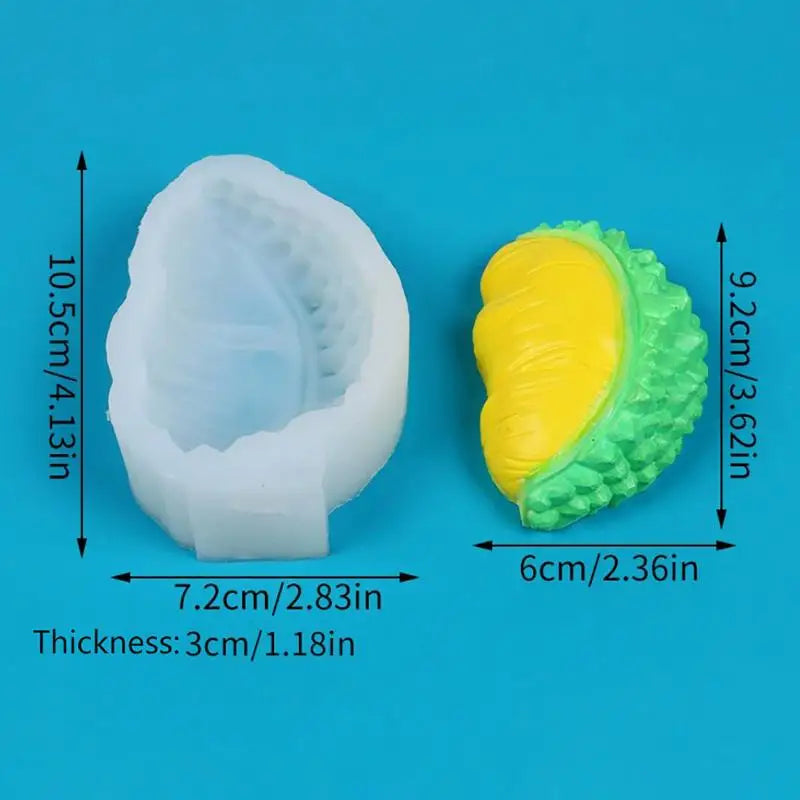 3D Fruit Silicone Mold Mango Banana Duria Lychee For Candle Aromatherapy Craft Making Cake Chocolate Fondant Baking Mold Qme 04