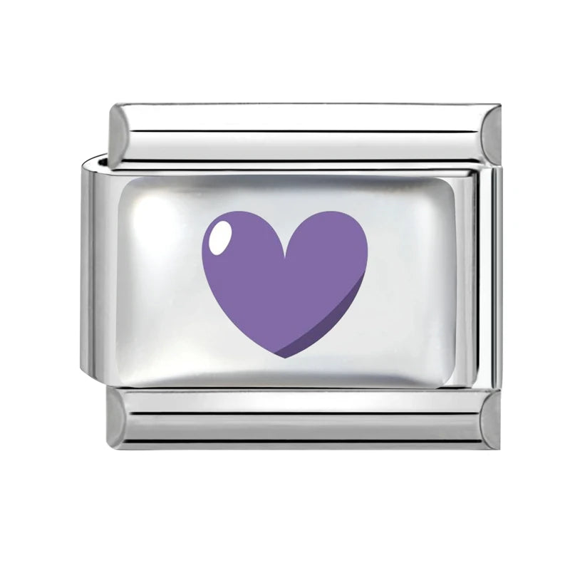 Selling Heart Blue Series Butterfly Fruits Italian Charm Link Fit