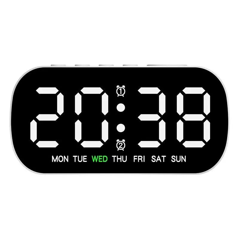 Desktop Digital Alarm Clock Temperature Date Week Dual Night Mode Qme A1