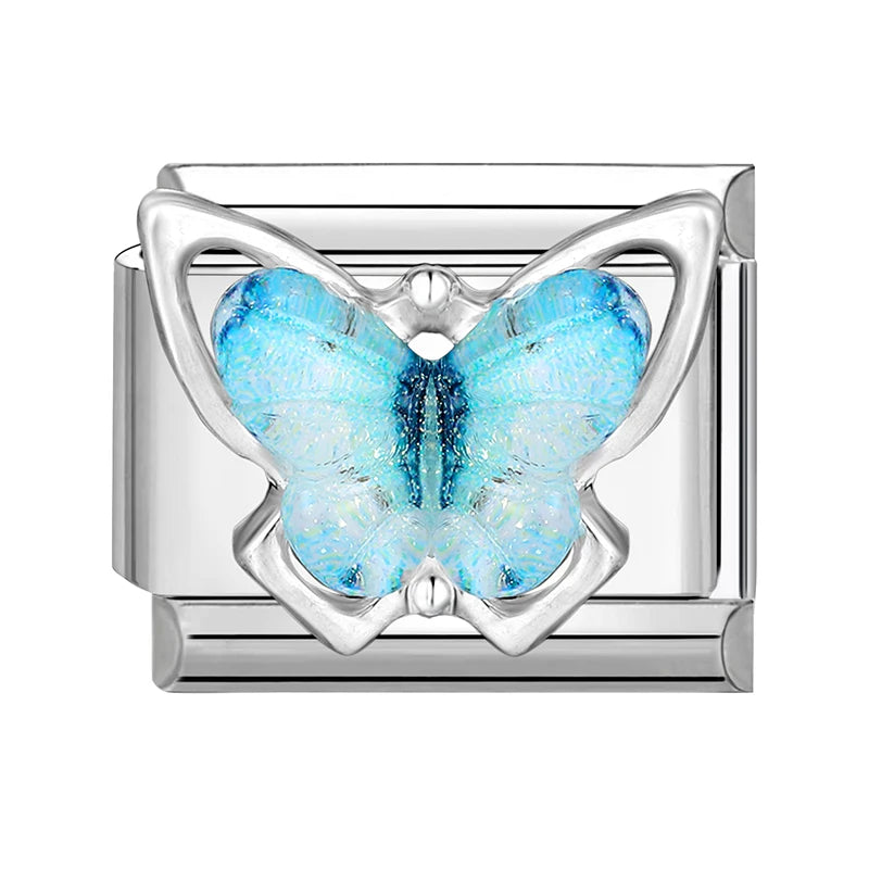 Bright Zircon Multielement Stars Shell Butterflyitalian Charm Links
