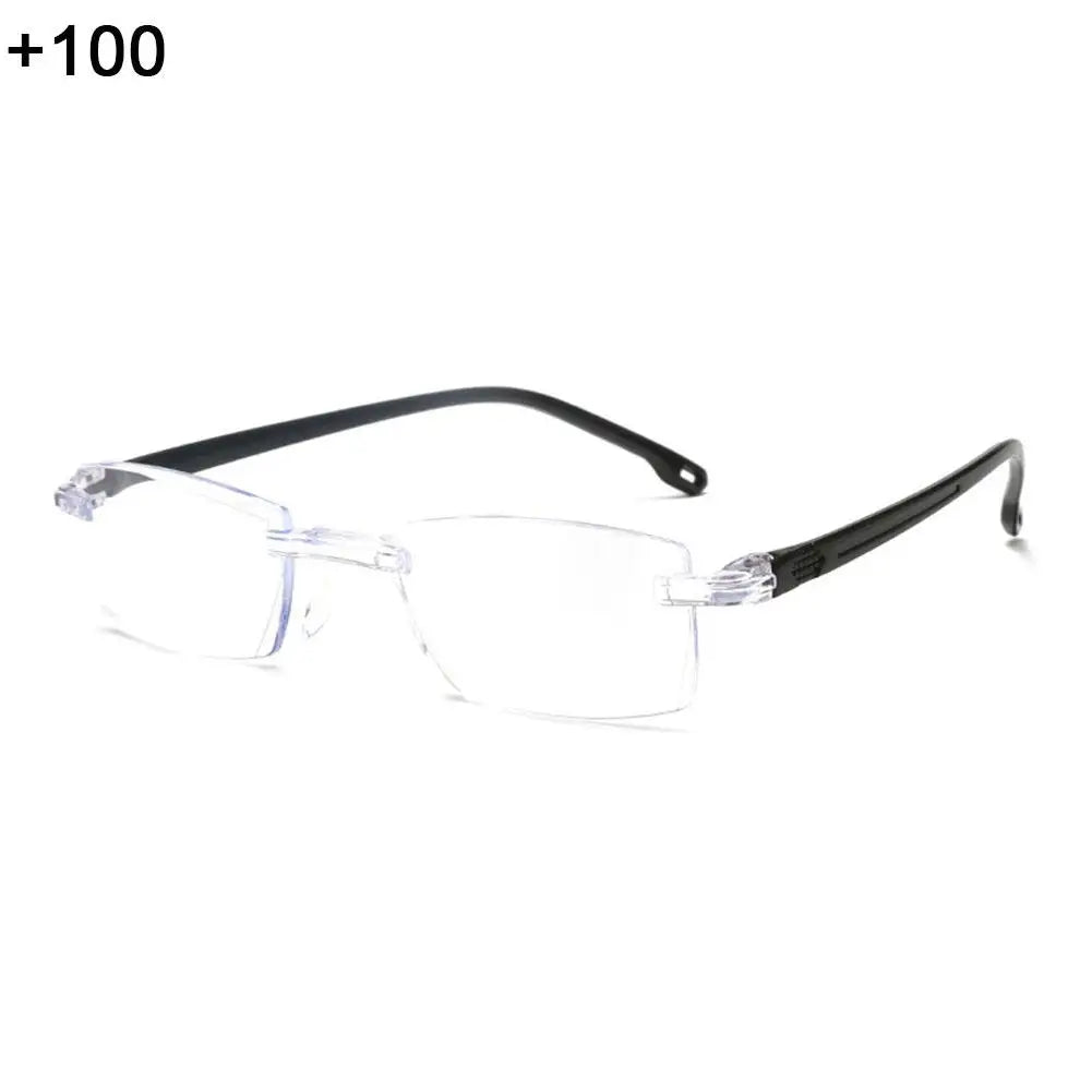 Frameless Reading Glasses Progressive Multi-focus Anti-blue Light Qme A