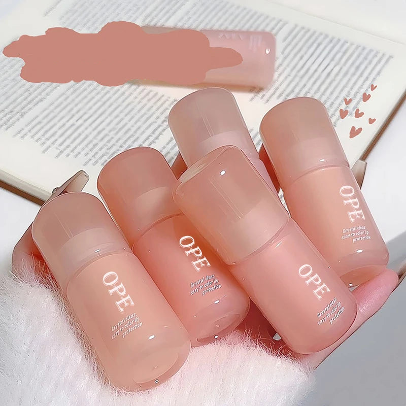 Matte Lip Mud OPE Nude Apricot Long Lasting Waterproof Velvet Smudge Qme