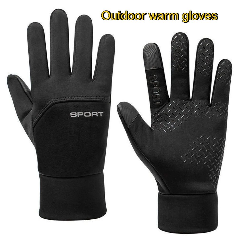 Winter Touchscreen Gloves For Men Women, Thermal Anti-slip Sports Gloves For Cycling, Running, Hiking Qme