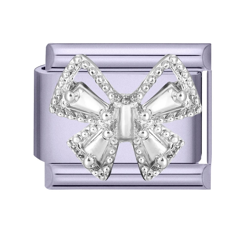 Fashion Zircon Bow Butterfly Cute Rabbit Italian Charms Links DIY