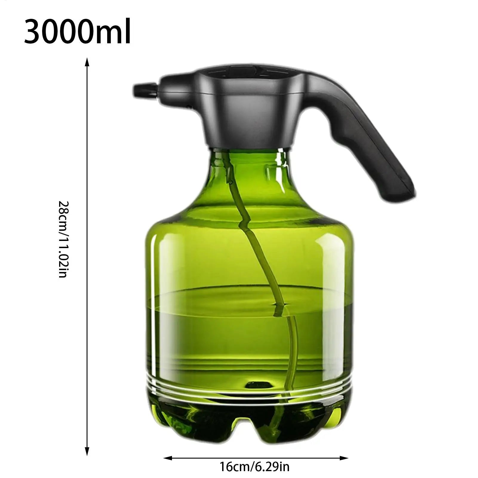 Electric Mister Bottle Plants Watering Bottle Electric Sprayer 3000ml Gardening Irrigation House Cleaning Tool For Porch Qme