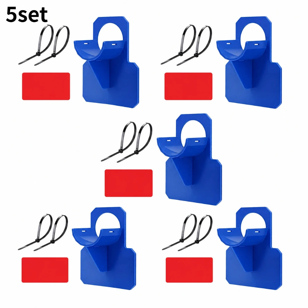 1/3/5Set Durable Pool Pipe Support Bracket Prevents Hose Sagging,Simple Installation Fit Most Common Above-ground Swimming Pools Qme blue 5set