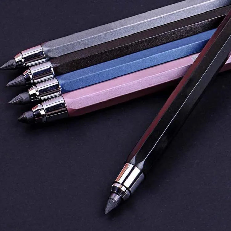 5.6mm Metal Mechanical Pencil And 2B/4B/6B/8B Pencil Refill For Writing Tool Sketch Comics Design Automatic Pencil Qme