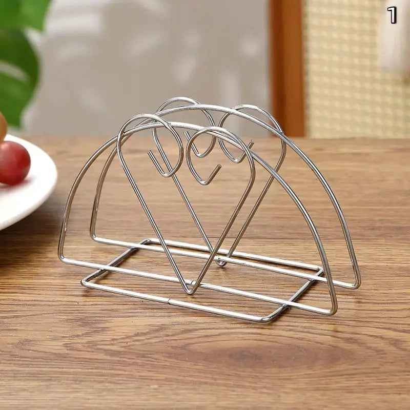 Metal Iron Napkin Holder Paper Drawer Storage Bracket Organizer Qme 1