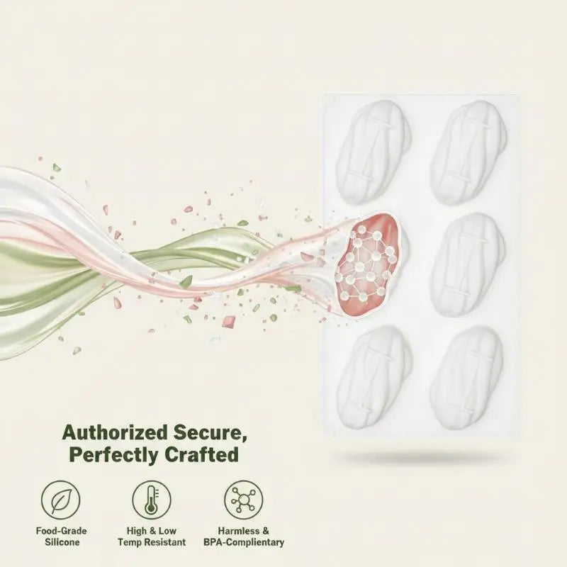 Pistachios Design Food Grade Silicone Chocolate Mold French Mousse Qme