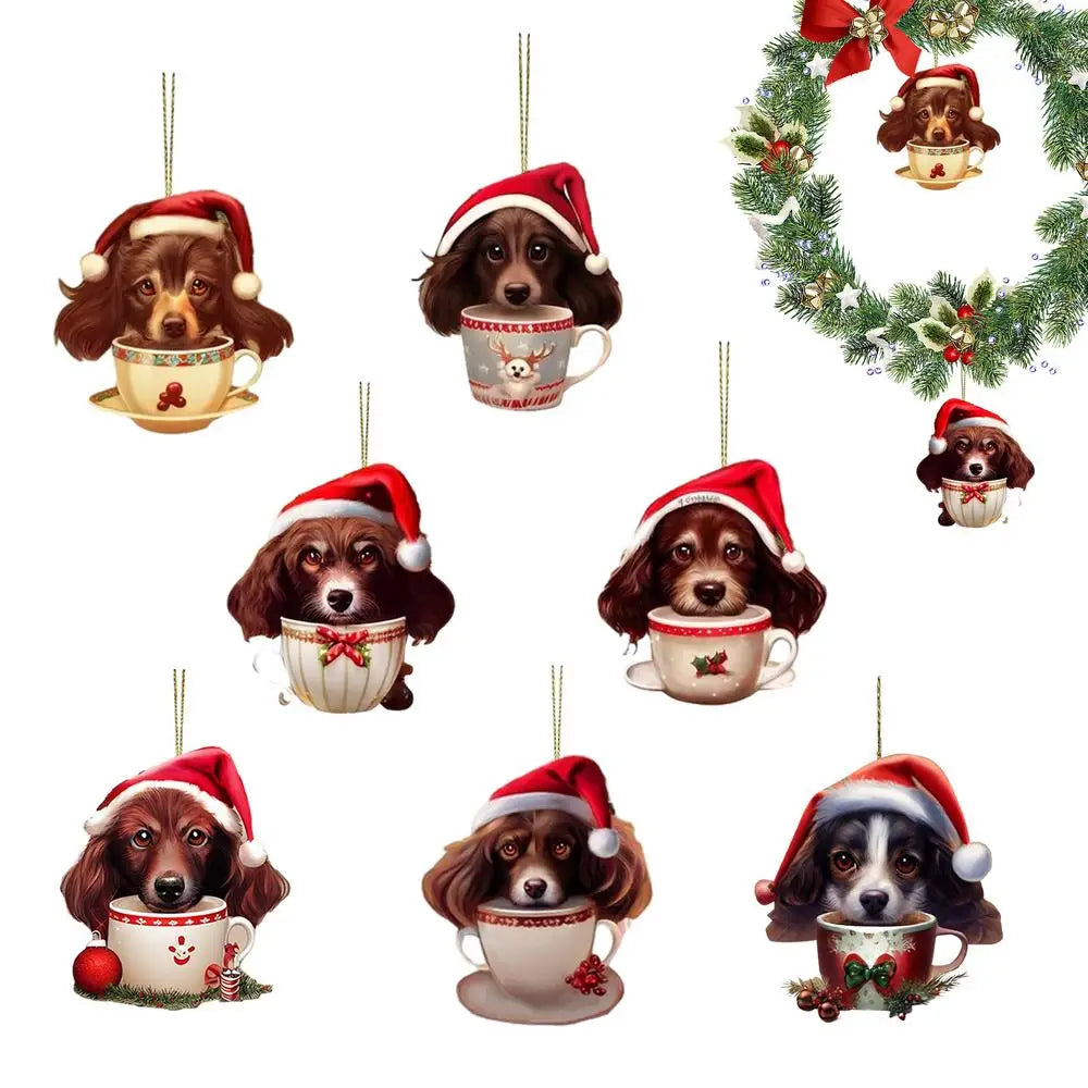 Christmas Decorations Dog Pendant Tree Decor Creative Ornaments Qme type 1 China Mainland