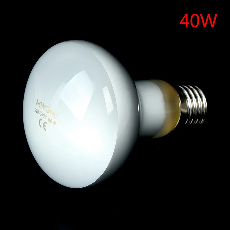UVA+UVB Reptile Lamp Bulb Turtle Basking UV Light Bulbs Heating Lamp Amphibians Lizards Temperature Controller Qme 40W