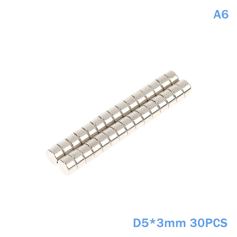 30Pcs Round Magnets, Multi-Purpose Fridge Magnets for Whiteboard, Scientific Teaching Tools, DIY Crafts & Household Tool Storage Qme A6