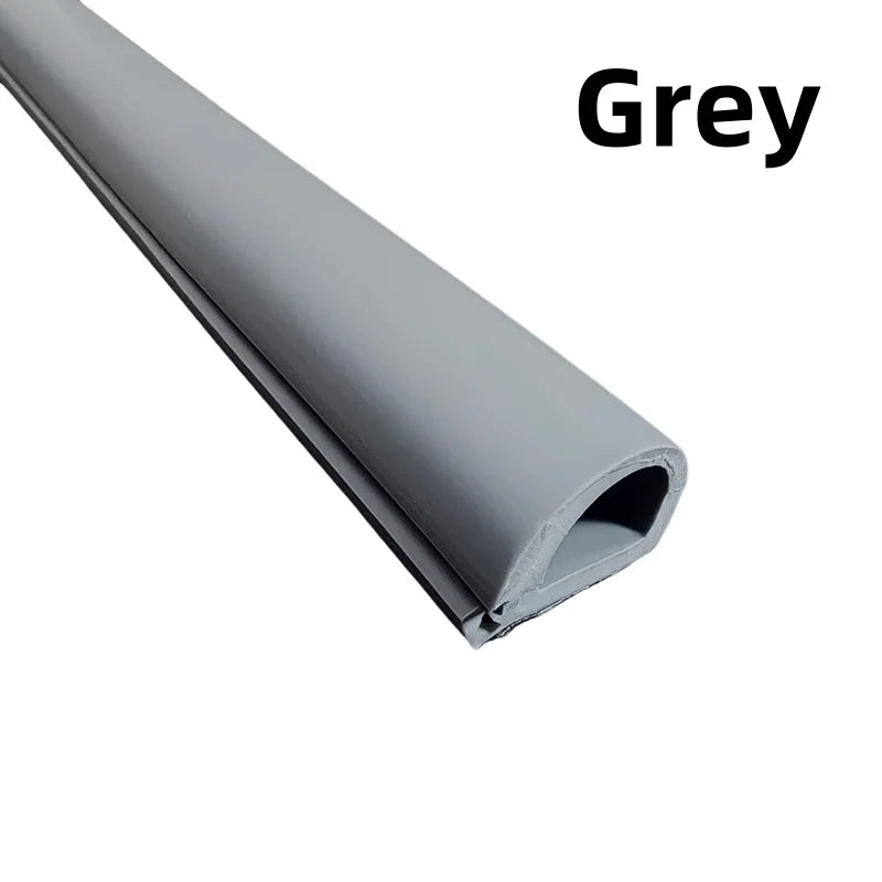 1/2/3m Floor Cable Cover Self-Adhesive Cable Anti Extrusion Extension Wiring Duct Protector Wire Organizer for Floor Desk & Wall Qme K15-Gray 1m