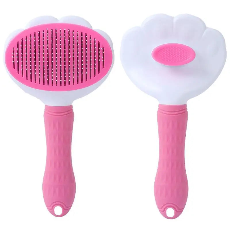 Pet Dog Brush Cat Comb Self Cleaning Pet Hair Remover Brush For Dogs Cats Grooming Tools Pet's Dematting Comb Dogs Accessories Qme A6