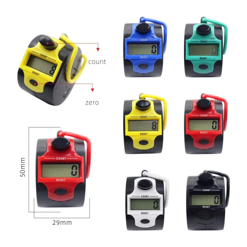 5 Digit Tally Counter Hand Held Knit Row Clickers Number Handheld Qme