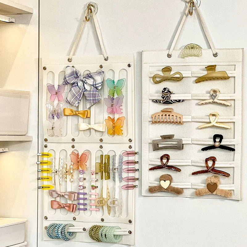 [HS]1Pc Hair Bows Holder Organizer Hanging Wall Large Capacity Hair Clips Headband Display Girl Room Decor. Qme