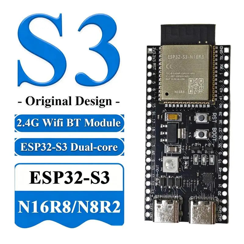 ESP32 S3 Dual Core Development Board Compatibility Wifi Bluetooth Qme