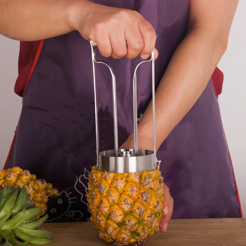 1pc Pineapple Peeler Cutter Ananas Meat Extractor Corer Remover Machine Stainless Steel Home Kitchen Knife Slicer Fruit Tools Qme