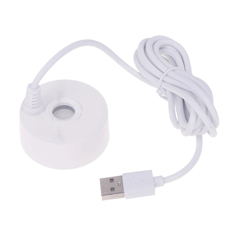 Fish Tank Landscaping Mist Maker Waterproof White Black 5V USB Qme 1 White