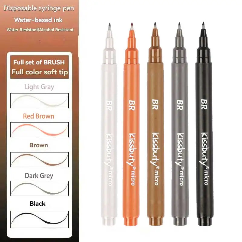 5Pcs Color Micro-Pen Fineliner Pens,High Quality Pigment Liner Multiliner Archival Ink Micro Fine Pen,for Sketching, Drawing Qme 5 mix colors