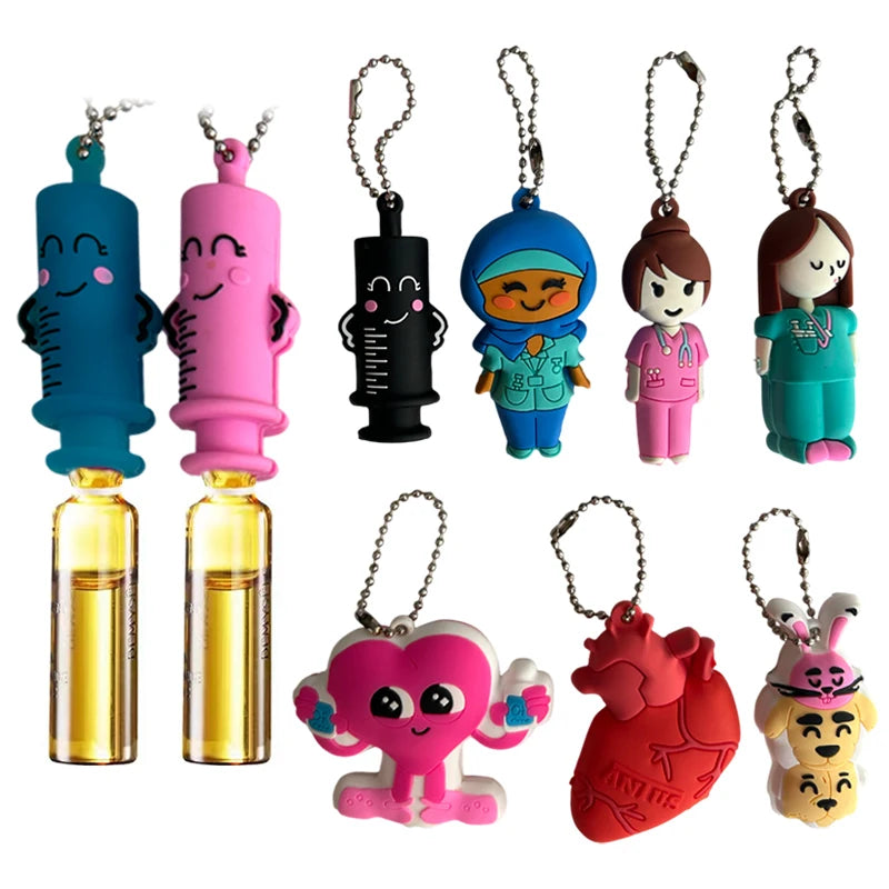 Ampoule Bottle Opener Keychain Syringe-shaped Cutter Nurse Doctor Aid Qme