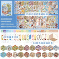 50pcs 50in1 3D Landscape Sticker Collection Book Album Cartoon Scene DIY Toy Game Festival Birthday Gift for Kid Girl Child Qme B2