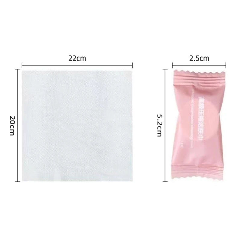 20/50PCS Mini Compressed Towel Disposable Capsules Towels Magic Face Care Tablet Outdoor Travel Cloth Wipes Paper Tissue Qme
