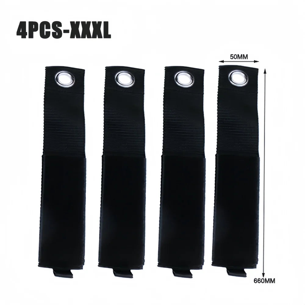 4PCS Heavy-Duty Hose Storage Straps Reusable Power Cord Management Nylon Heavy Cord Extension Cord Storage Organizer Straps Qme 4pcs-XXXL
