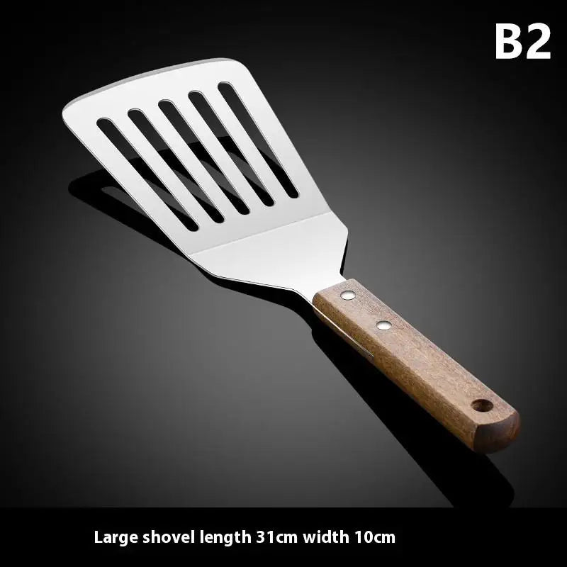 Stainless Steel Cake Spatula With Wooden Handle Cheese Shove Pizza Shovel Spatula For Cake Pizaa Baking Spatula Baking Tools Qme B2