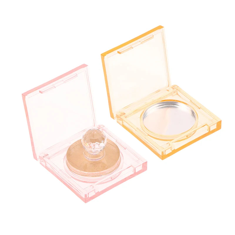 Square Perfume Cream Box Clear Plastic Container Aluminum Plate Qme