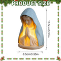 Blessed Mother Mary Night Light Warm Lighting Figure Craft Catholic Night Light for Home House Birthday Nursery College Room Qme A