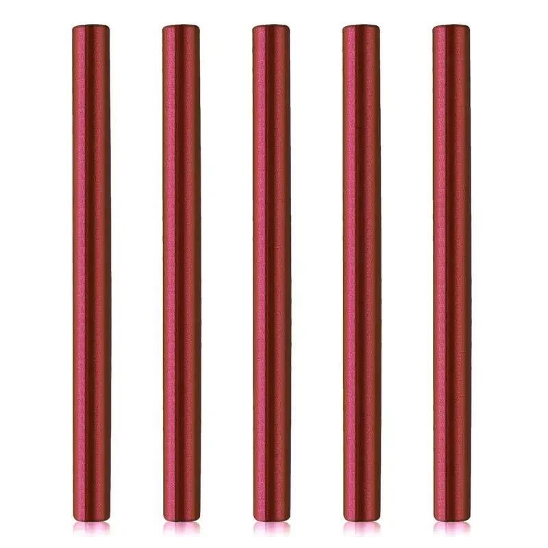 DIY Melt Glue Sealing Wax Stick Gun Custom Stamp Wedding Party Invitation Fashion Gift Decoration Sealing Wax Seals Seal Arts Qme 5pcs red