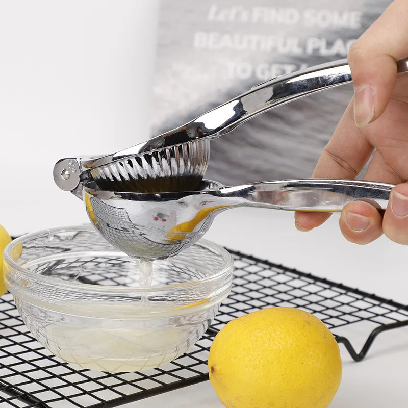 Premium Zinc Alloy Lemon Clip Juicer Manual Citrus Press Home Kitchen Qme