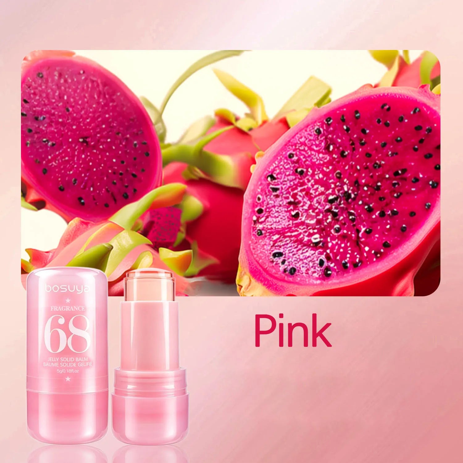 Jelly Fragrance Cream Long-lasting Elegant Light Emits Charming Aroma Qme Pink