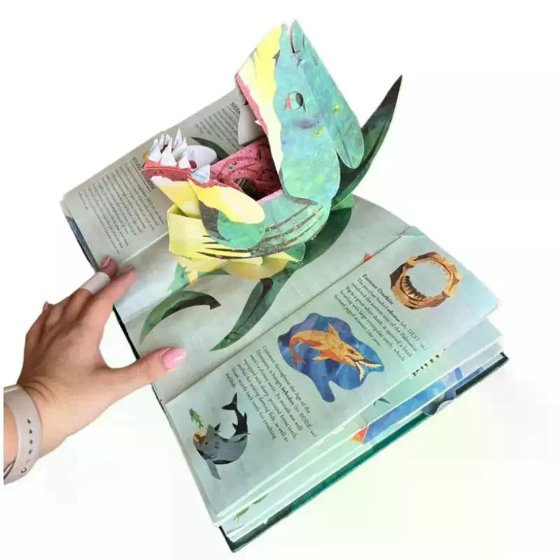 Sharks And Other Sea Monsterss Vivid Illustrations Interactive 3D Sharks Model Book Gift Qme