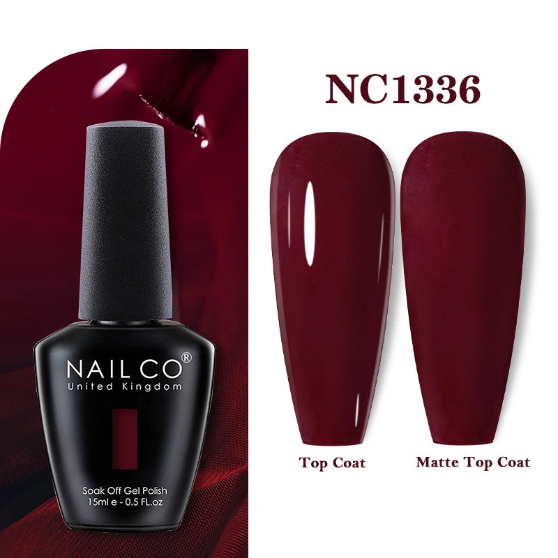 NAILCO Rubber Base Gel Polish Milky Pink Jelly White Beige 6Colors