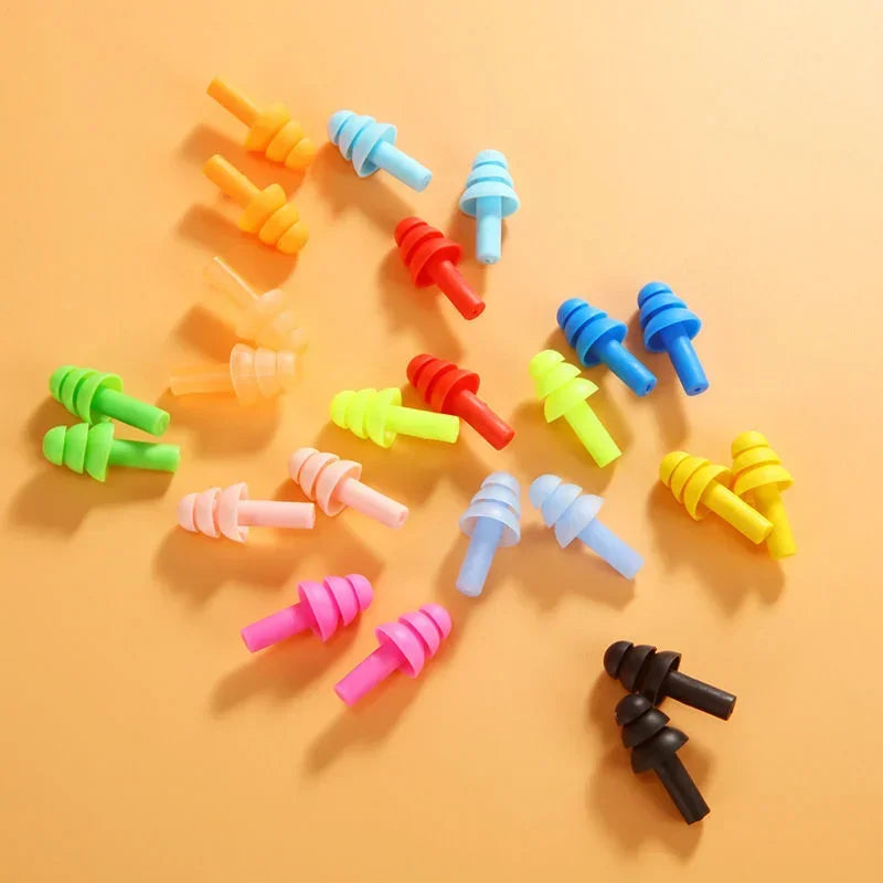 100 Pairs Silicone Ear Plugs Sound Insulation Ear Protector Anti Noise Snore Comfortable Sleeping Earplugs for Noise Reduction Qme