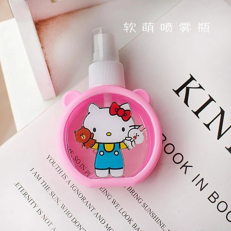 Hello Kitty Cartoon Rabbit Spray Bottle Makeup and Moisturizing Refill Bottle Portable Mini Spray Bottle Silicone-Covered Qme