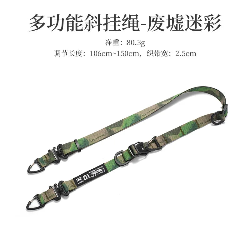 Multi-function Outdoor Crossbody Strap Adjustable Expandable Shoulder Qme light green