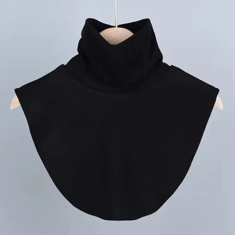Soft Elastic Modal Detachable Collar Square False Collars Solid Color Turtleneck High Inner Neck Cover For Women Scarf Qme