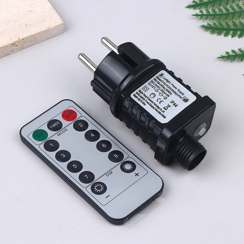 EU US UK Plug AC 220V 110V To 31VDC 6W 24V 5V Transformer Plug Power Supply IP44 8Modes LED Lamp Driver Switch Adapter Qme