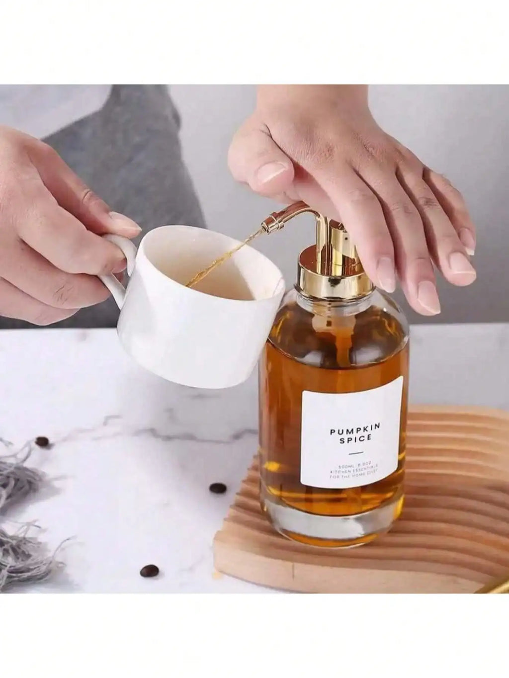 Glass Syrup Bottles Bottle Dispenser Pumps Oil Lotion Soap Mouthwash Qme