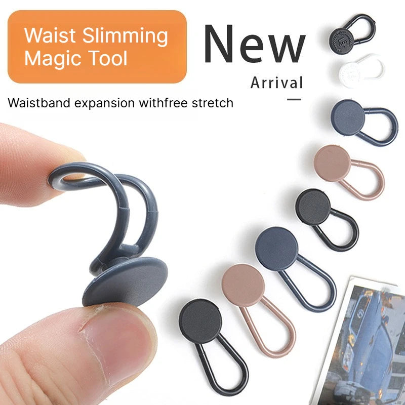 A 4/12PCS Flexible Waist Extenders for Jeans Pants Adjustable Pants Button Expanders Unisex No-Sew Instant Pant Waist Extenders Qme